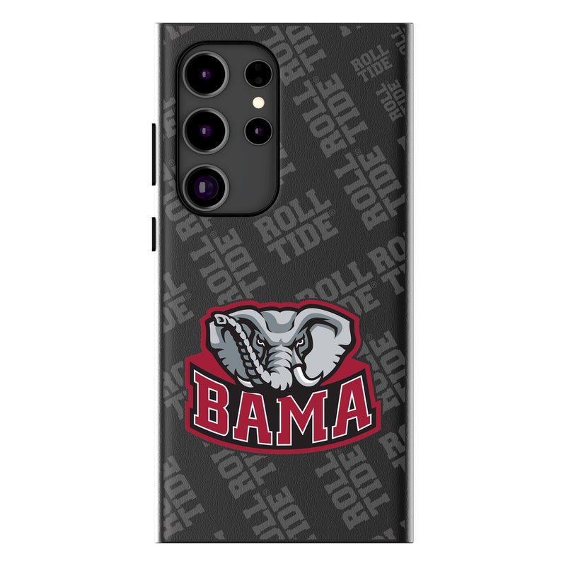 University of Alabama Crimson Tide Script A Quadtile Galaxy MagSafe Compatible Phone Case for Samsung Galaxy
