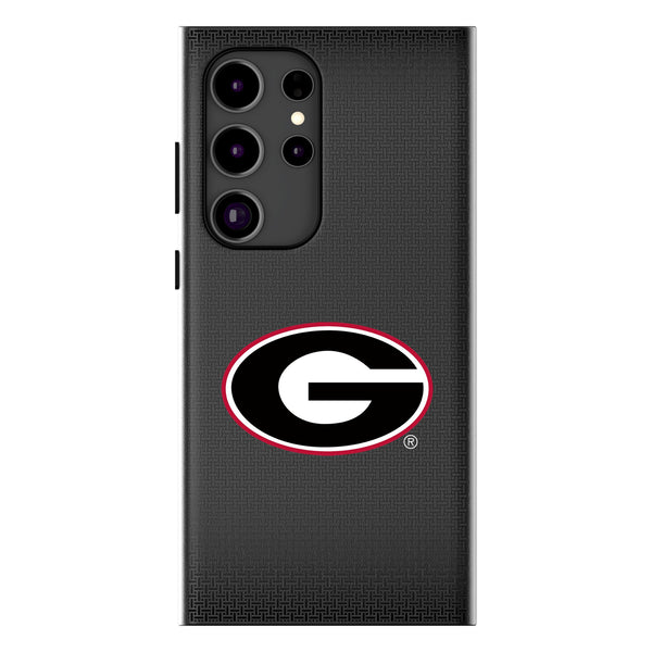 University of Georgia Bulldogs Linen Galaxy MagSafe Compatible Phone Case for Samsung Galaxy
