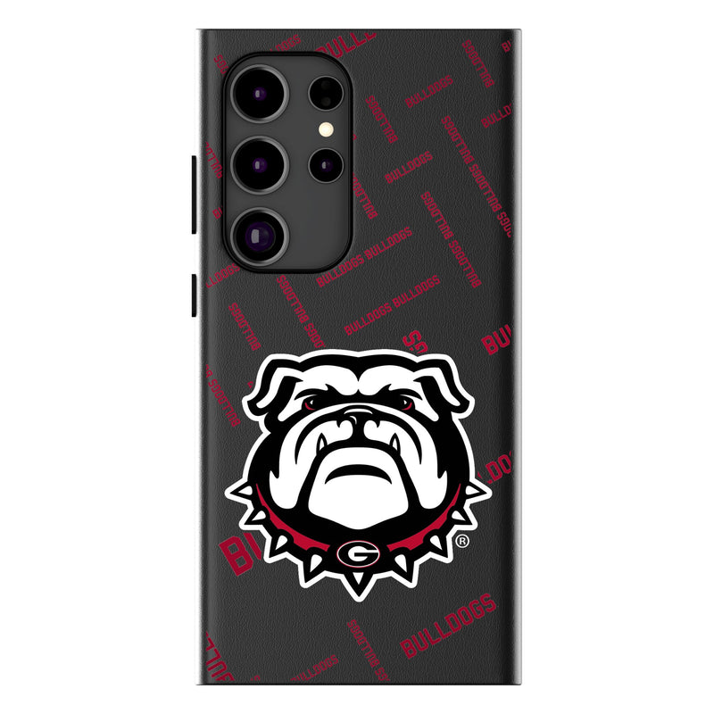 University of Georgia Bulldogs Uga Quadtile Galaxy MagSafe Compatible Phone Case for Samsung Galaxy
