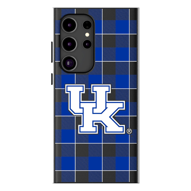 University of Kentucky Wildcats Plaid Galaxy MagSafe Compatible Phone Case