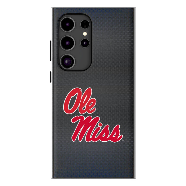 University of Mississippi Rebels Linen Galaxy MagSafe Compatible Phone Case