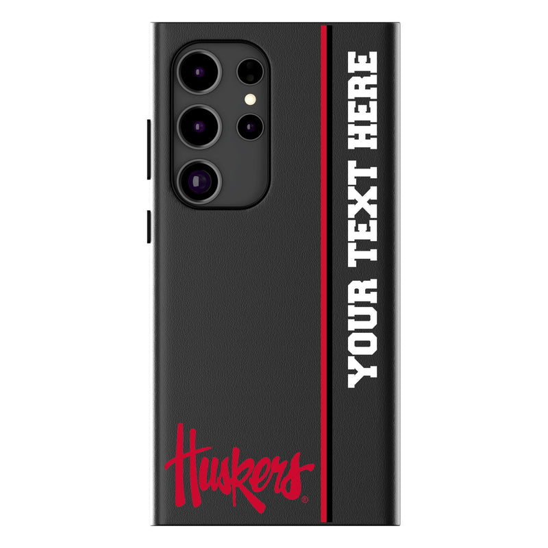 University of Nebraska Huskers Personalized Sidebard Galaxy MagSafe Compatible Phone Case for Samsung Galaxy