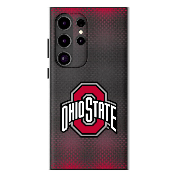 Ohio State University Buckeyes Linen Galaxy MagSafe Compatible Phone Case for Samsung Galaxy