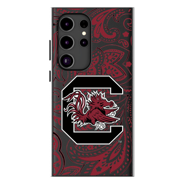 University of South Carolina Gamecocks Paisley Galaxy MagSafe Compatible Phone Case