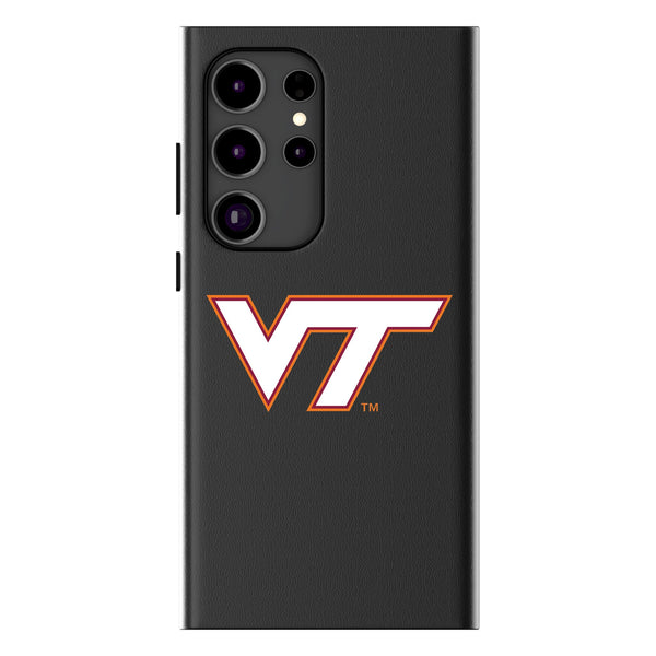 Virginia Tech Hokies Text Backdrop Galaxy MagSafe Compatible Phone Case