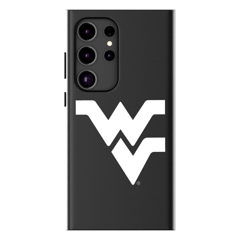 West Virginia University Mountaineers Text Backdrop Galaxy MagSafe Compatible Phone Case