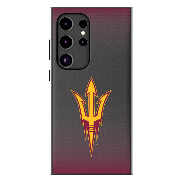 Arizona State University Sun Devils Linen Galaxy MagSafe Compatible Phone Case for Samsung Galaxy