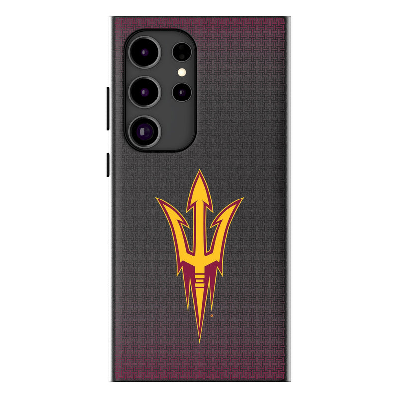 Arizona State University Sun Devils Linen Galaxy MagSafe Compatible Phone Case for Samsung Galaxy