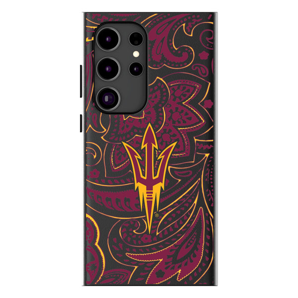 Arizona State University Sun Devils Paisley Galaxy MagSafe Compatible Phone Case