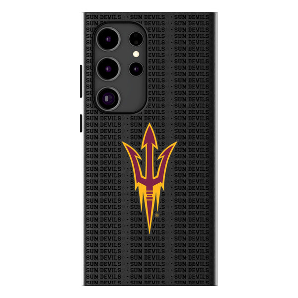 Arizona State University Sun Devils Text Backdrop Galaxy MagSafe Compatible Phone Case