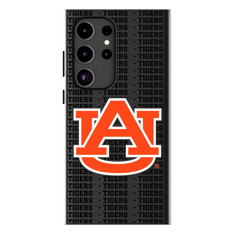 University of Auburn Tigers Text Backdrop Galaxy MagSafe Compatible Phone Case