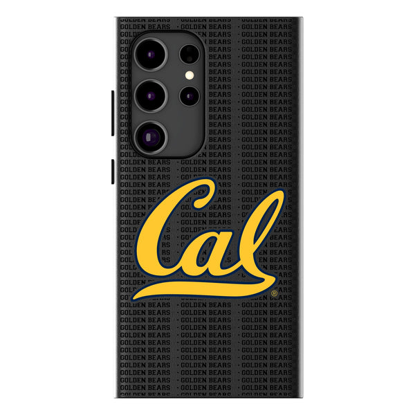 University of California Berkeley Golden Bears Text Backdrop Galaxy MagSafe Compatible Phone Case