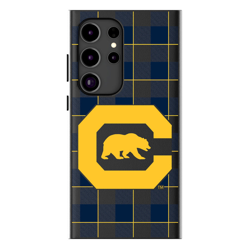 University of California Berkeley Golden Bears Plaid Galaxy MagSafe Compatible Phone Case