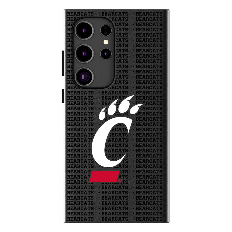 University of Cincinnati Bearcats Text Backdrop Galaxy MagSafe Compatible Phone Case