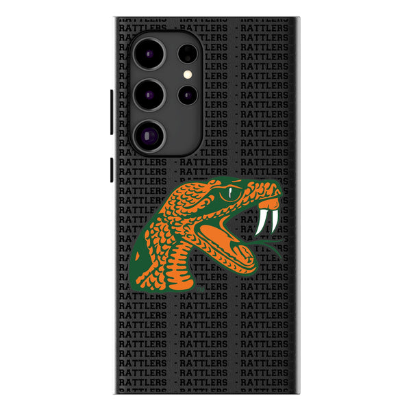 Florida A&M University Rattlers Text Backdrop Galaxy MagSafe Compatible Phone Case