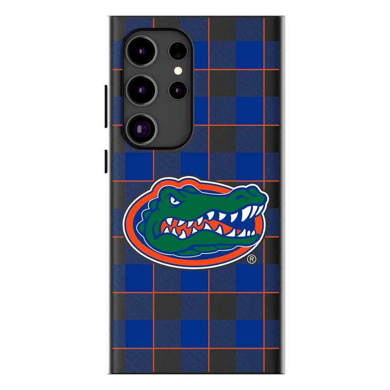 University of Florida Gators Plaid Galaxy MagSafe Compatible Phone Case