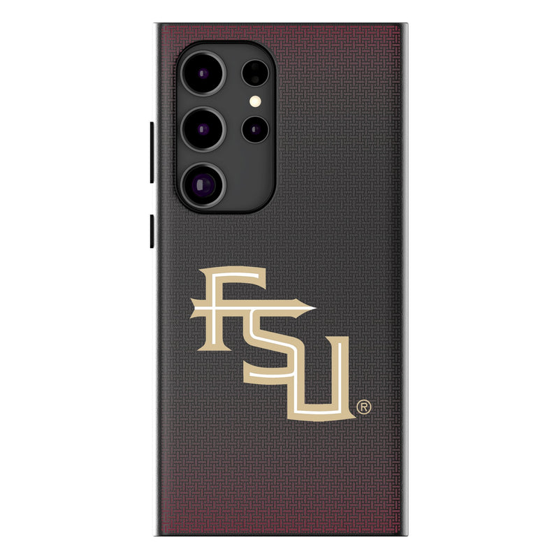 Florida State University Seminoles Athletic Wordmark Linen Galaxy MagSafe Compatible Phone Case