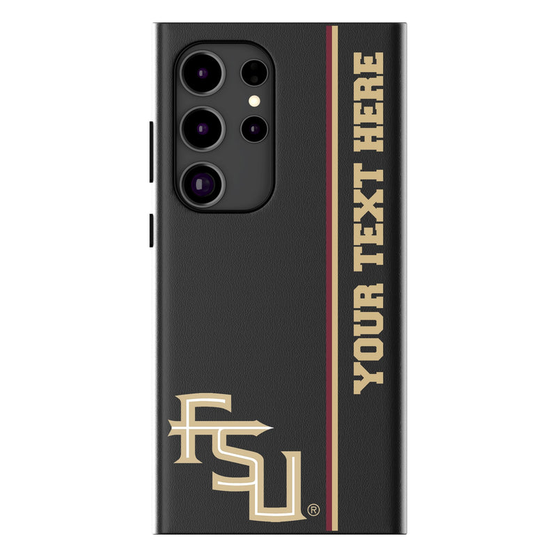 Florida State University Seminoles Athletic Wordmark Personalized Sidebard Galaxy MagSafe Compatible Phone Case for Samsung Galaxy