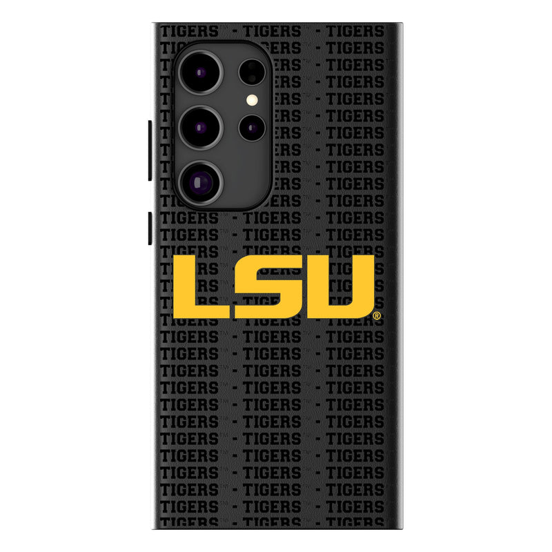 Louisiana State University Tigers Text Backdrop Galaxy MagSafe Compatible Phone Case