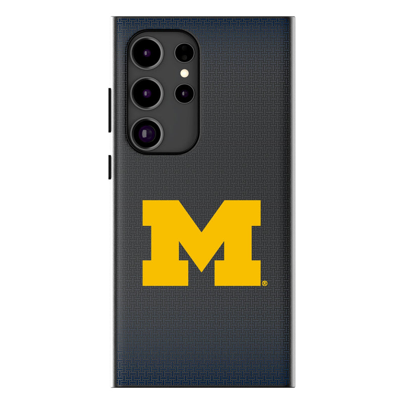 University of Michigan Wolverines Linen Galaxy MagSafe Compatible Phone Case