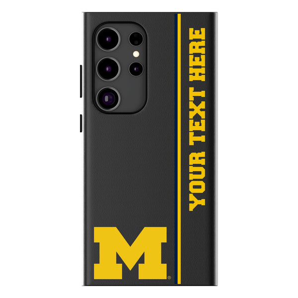 University of Michigan Wolverines Personalized Sidebard Galaxy MagSafe Compatible Phone Case for Samsung Galaxy