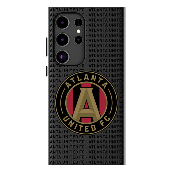 Atlanta United FC  Text Backdrop Galaxy MagSafe Compatible Phone Case