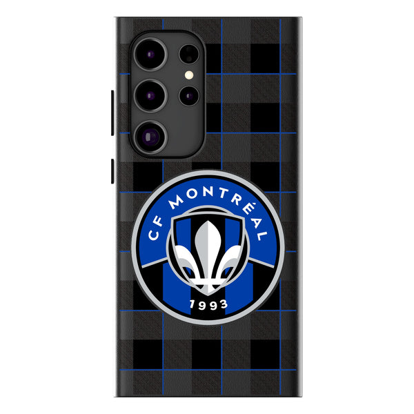 CF Montreal  Plaid Galaxy MagSafe Compatible Phone Case