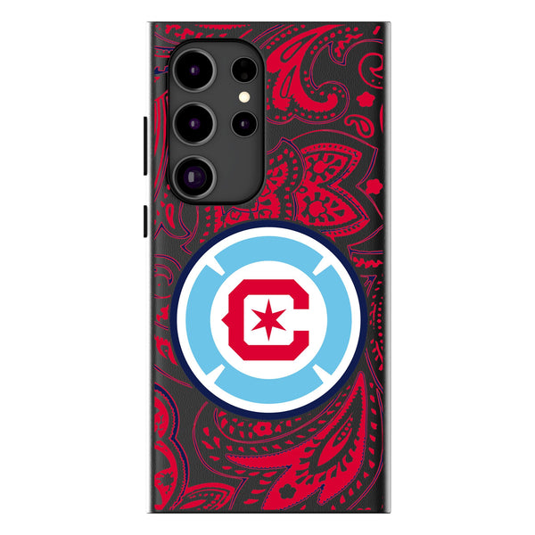 Chicago Fire  Paisley Galaxy MagSafe Compatible Phone Case