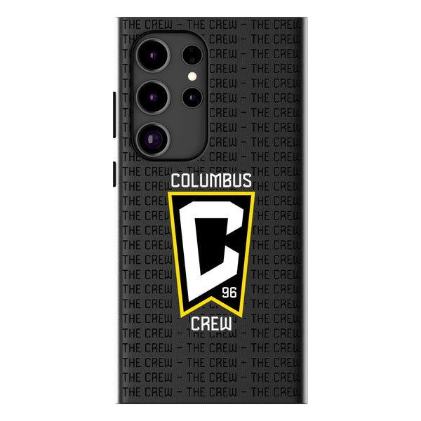 Columbus Crew  Text Backdrop Galaxy MagSafe Compatible Phone Case