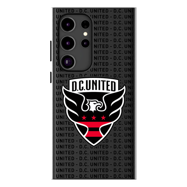 DC United  Text Backdrop Galaxy MagSafe Compatible Phone Case