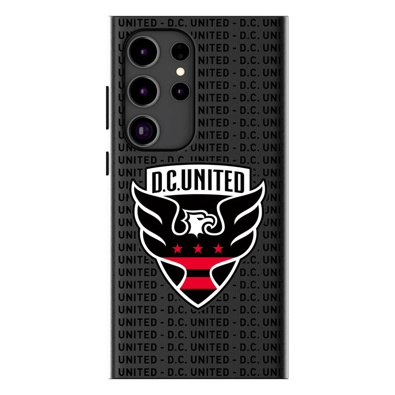 DC United  Text Backdrop Galaxy MagSafe Compatible Phone Case