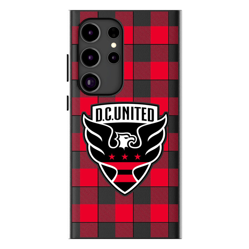 DC United  Plaid Galaxy MagSafe Compatible Phone Case