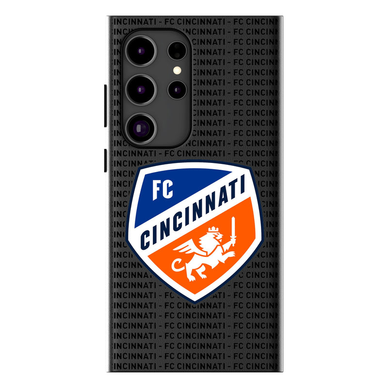 FC Cincinnati  Text Backdrop Galaxy MagSafe Compatible Phone Case