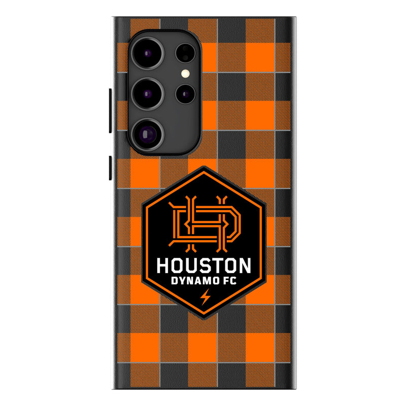 Houston Dynamo  Plaid Galaxy MagSafe Compatible Phone Case