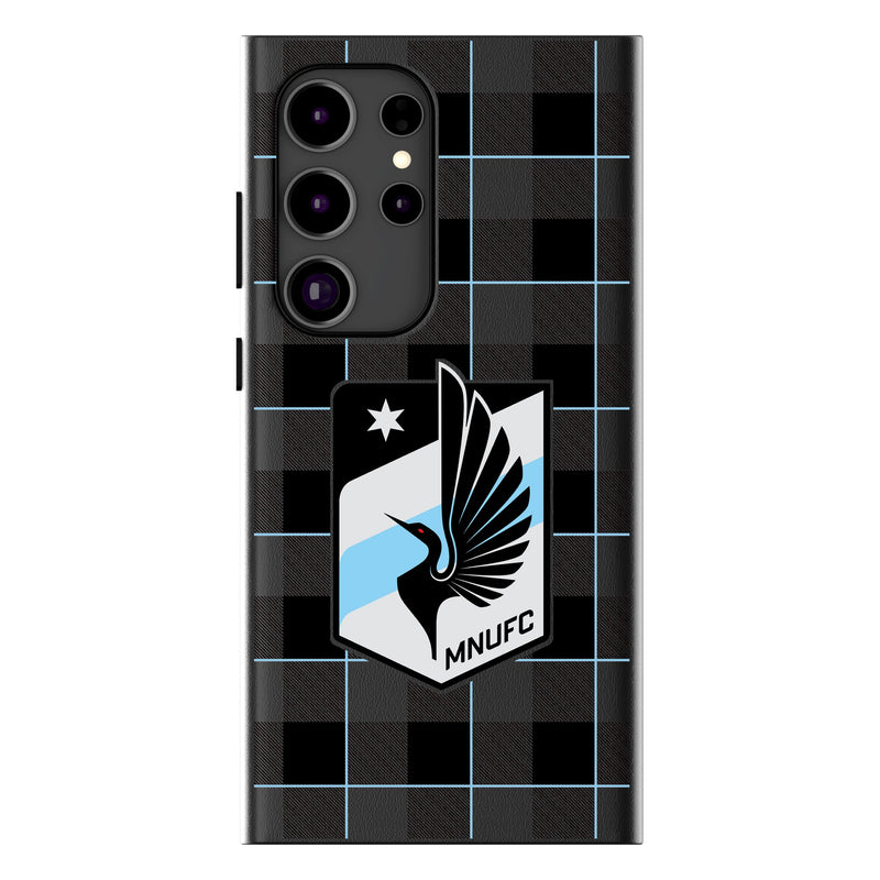 Minnesota United FC   Plaid Galaxy MagSafe Compatible Phone Case