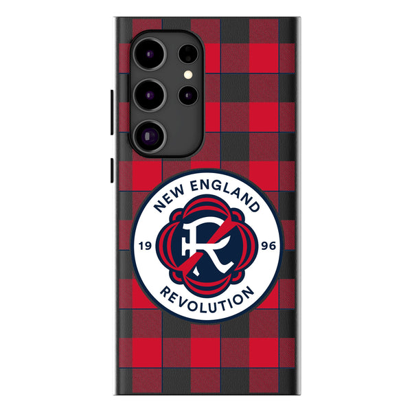 New England Revolution  Plaid Galaxy MagSafe Compatible Phone Case