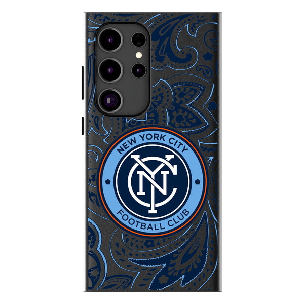 New York City FC  Paisley Galaxy MagSafe Compatible Phone Case