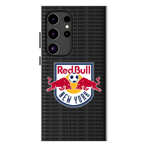 New York Red Bulls  Text Backdrop Galaxy MagSafe Compatible Phone Case