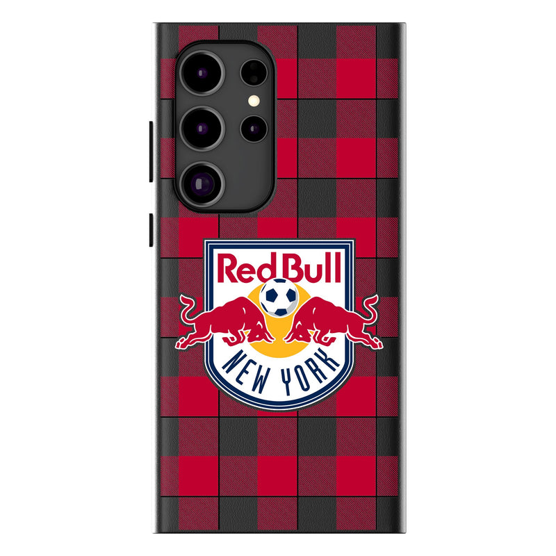 New York Red Bulls  Plaid Galaxy MagSafe Compatible Phone Case