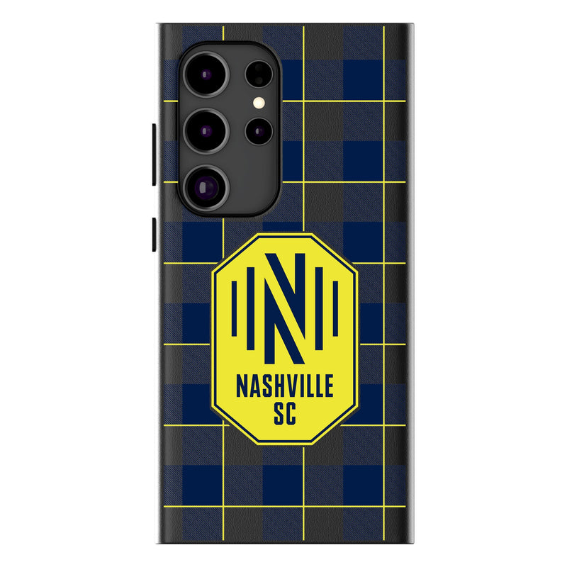 Nashville SC  Plaid Galaxy MagSafe Compatible Phone Case