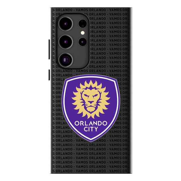 Orlando City Soccer Club  Text Backdrop Galaxy MagSafe Compatible Phone Case