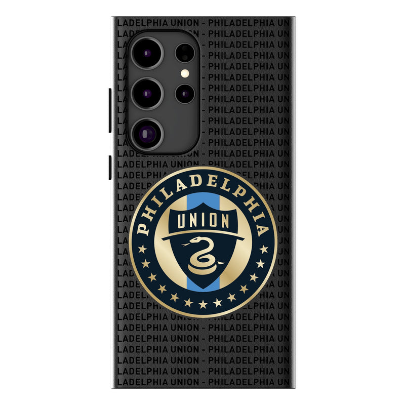 Philadelphia Union   Text Backdrop Galaxy MagSafe Compatible Phone Case