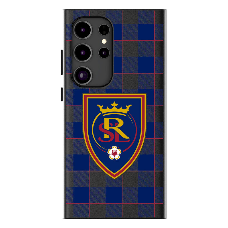 Real Salt Lake   Plaid Galaxy MagSafe Compatible Phone Case