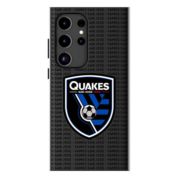 San Jose Earthquakes   Text Backdrop Galaxy MagSafe Compatible Phone Case