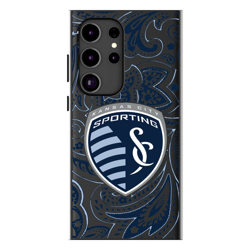 Sporting Kansas City   Paisley Galaxy MagSafe Compatible Phone Case