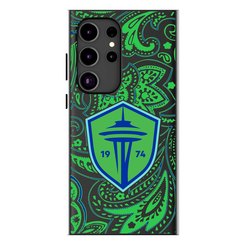 Seattle Sounders FC   Paisley Galaxy MagSafe Compatible Phone Case