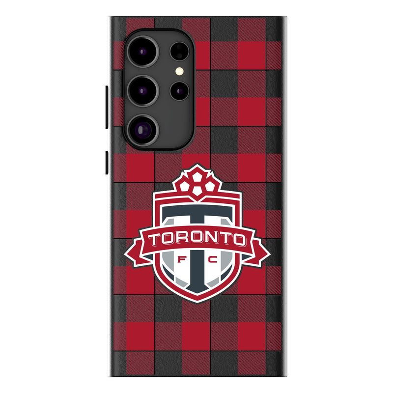 Toronto FC Plaid Galaxy MagSafe Compatible Phone Case for Samsung Galaxy