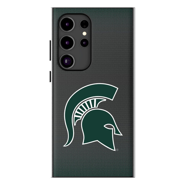 Michigan State University Spartans Linen Galaxy MagSafe Compatible Phone Case