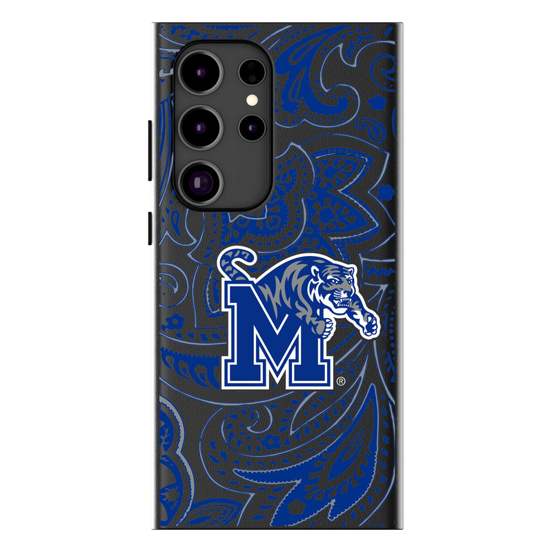 University of Memphis Tigers Paisley Galaxy MagSafe Compatible Phone Case