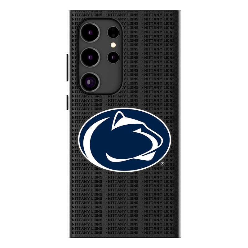 Pennsylvania State University Nittany Lions Text Backdrop Galaxy MagSafe Compatible Phone Case